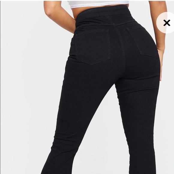 Shape Black Split Hem Flared Jeans - Picture 2 of 5